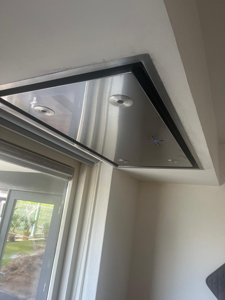 Inbouw afzuigkap Airo, RVS, met verlichting en bediening, Witgoed en Apparatuur, Afzuigkappen, Ophalen, Overige typen, Zo goed als nieuw