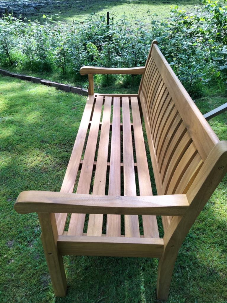 Houten tuinbank, Tuin en Terras, Ligbedden, Ophalen of Verzenden, Zo goed als nieuw, Hout
