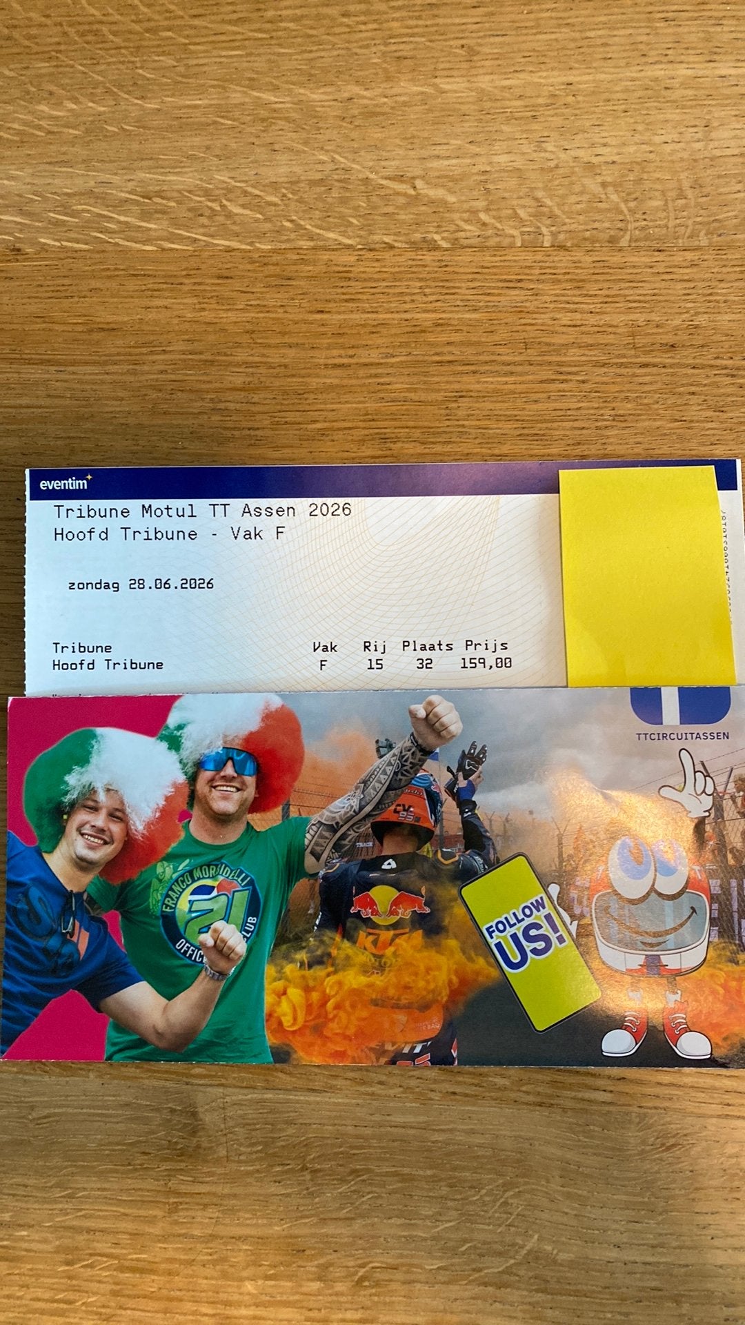 TT Assen Moto GP zondag 28 juni, Twee personen
