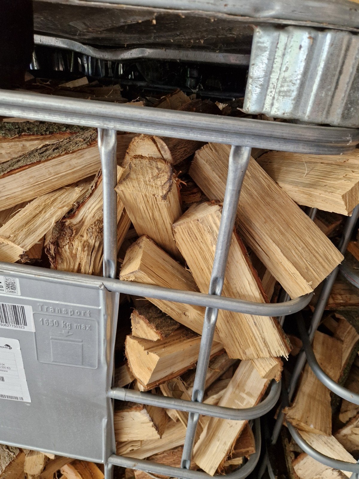 Gekloofd en gedroogd eikenhout brandhout, 3 tot 6 m³, Ophalen, Eikenhout, Blokken