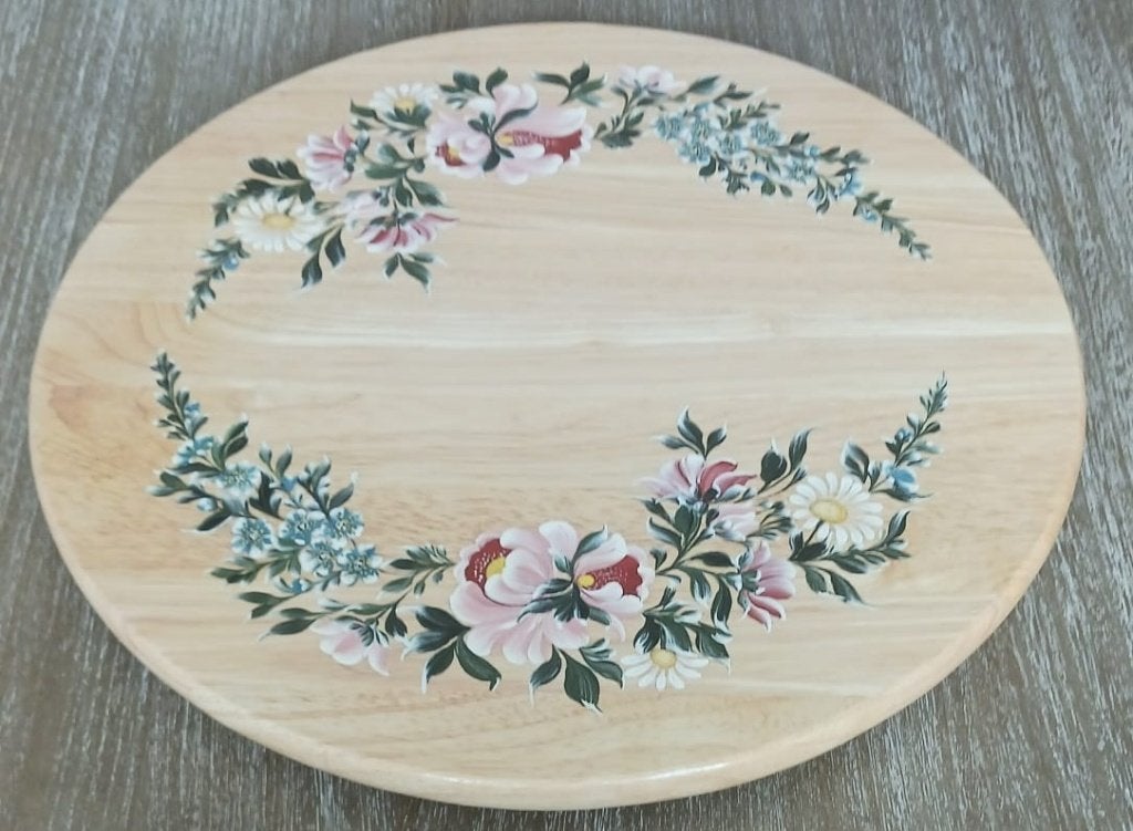 Lazy Susan Houten draaiplateau draaischijf dienblad, Huis en Inrichting, Woonaccessoires | Dienbladen, Ophalen of Verzenden, Zo goed als nieuw