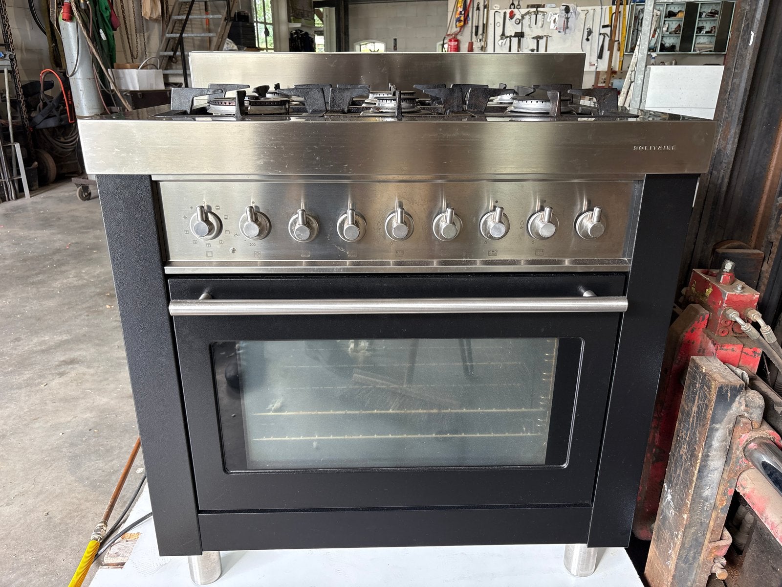 Bosch Solitaire gasfornuis met oven, Witgoed en Apparatuur, Gebruikt, 60 cm of meer, Ophalen of Verzenden, Gas