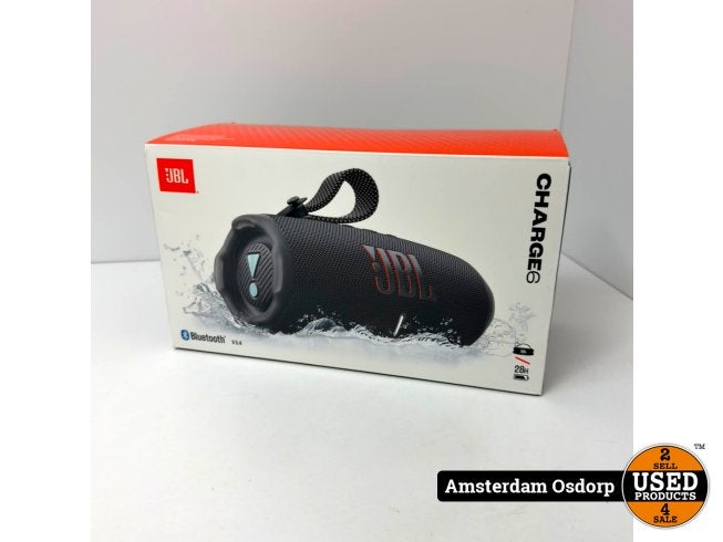 JBL Charge 6 Bluetooth Speaker Zwart | Nieuw in Doos