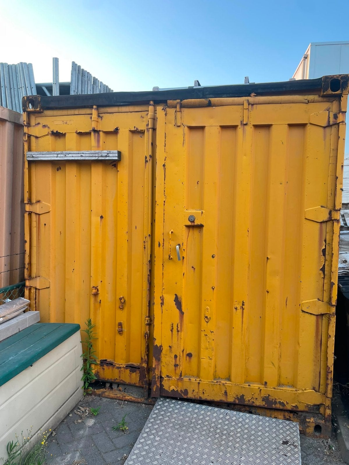 20ft Opslagcontainer - Gele Gebruikte Container, Doe-het-zelf en Verbouw, Containers, Ophalen