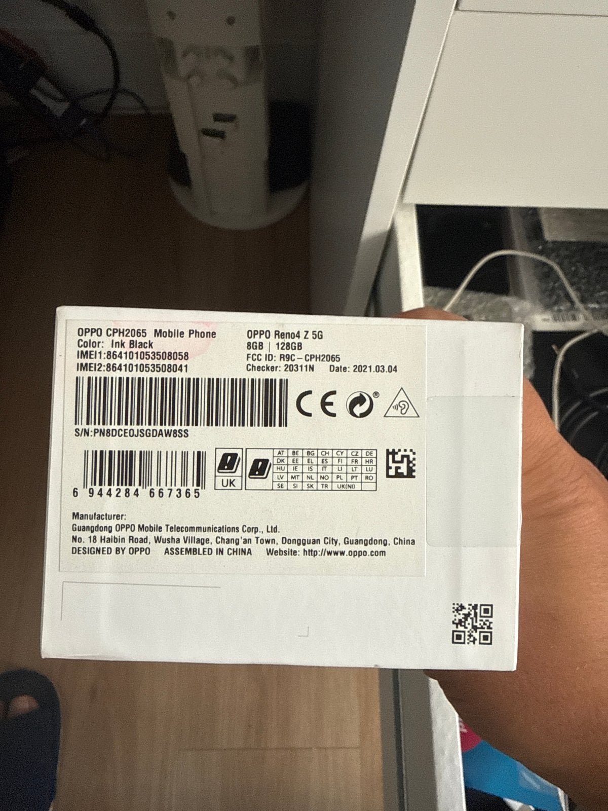 OPPO Reno4 Z 5G - in doos - 128GB Ink Black, Ophalen, Gebruikt, Overige modellen, Zonder simlock
