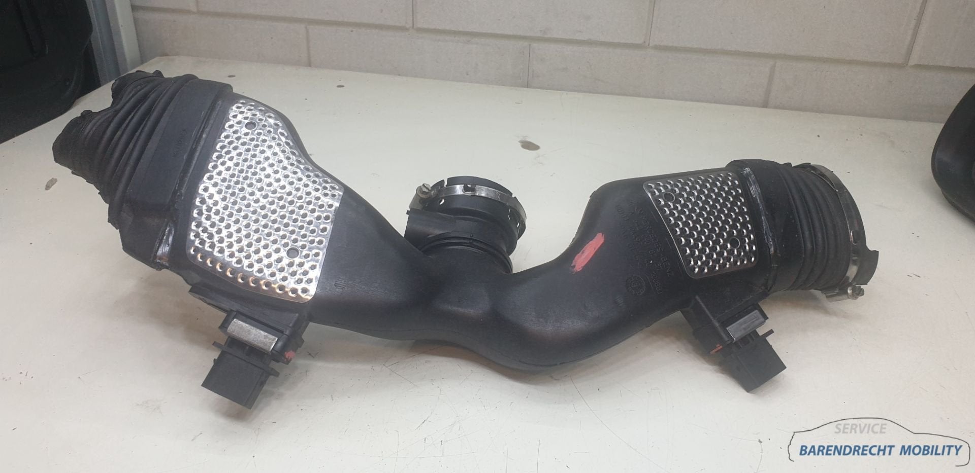 Inlaatbuis motor met 2x luchtmassameter 320 CDI OM642 642090, Gebruikt, Mercedes-Benz AG, Mercedes-Benz, Ophalen of Verzenden