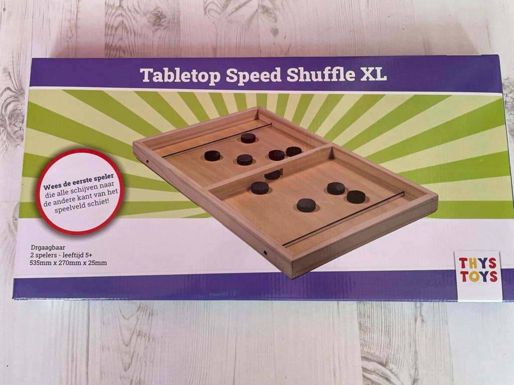 Tafel shuffel spel, Een of twee spelers, Ophalen of Verzenden, Zo goed als nieuw
