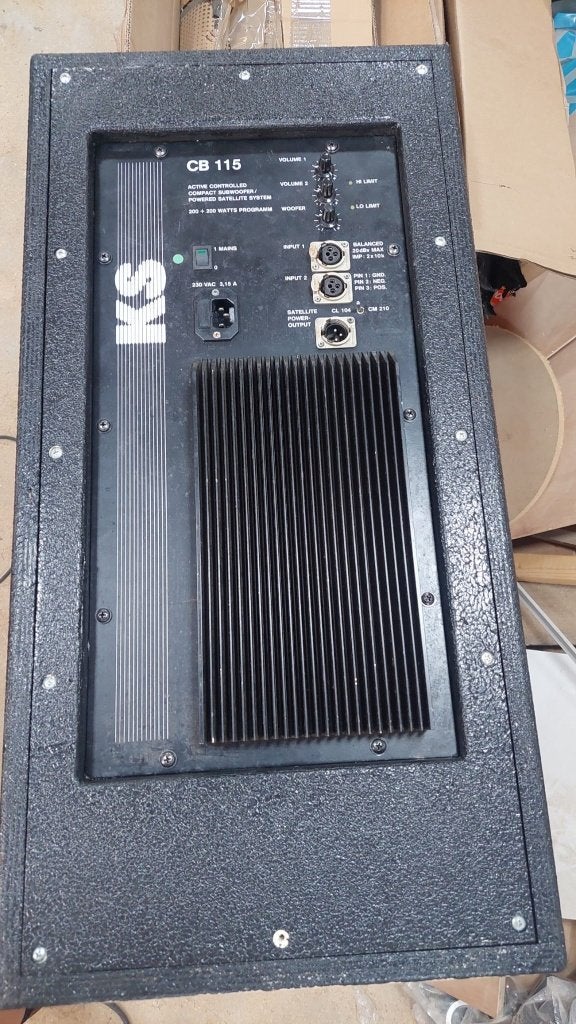 Actieve subs Ks audio 2x10 inch Apart, Gebruikt, Subwoofer, Ophalen, 150 watt of meer