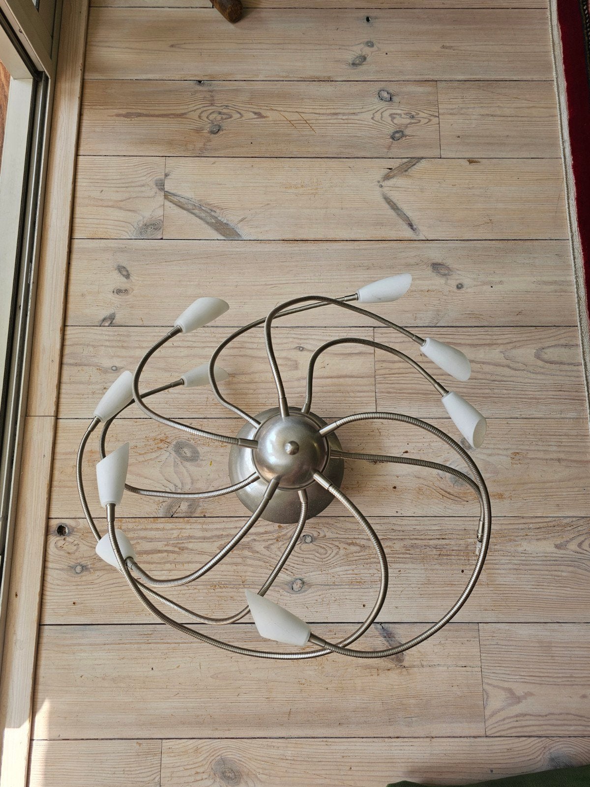 Vintage Spider Ceiling Lamp – 10-Arm Halogen Flush Mount, Modern, Hanglamp, Zo goed als nieuw, Overige merken