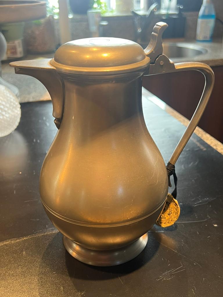 Schenkkan vintage tin, Antiek en Kunst, Antiek | Tin, Ophalen of Verzenden