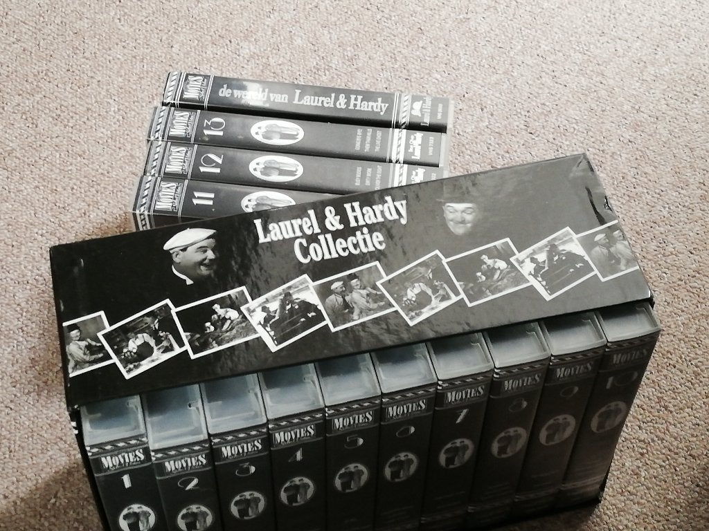 Video VHS collectie Stan Laurel en Oliver Hardy, Alle leeftijden, Ophalen of Verzenden, Nieuw in verpakking, Komedie