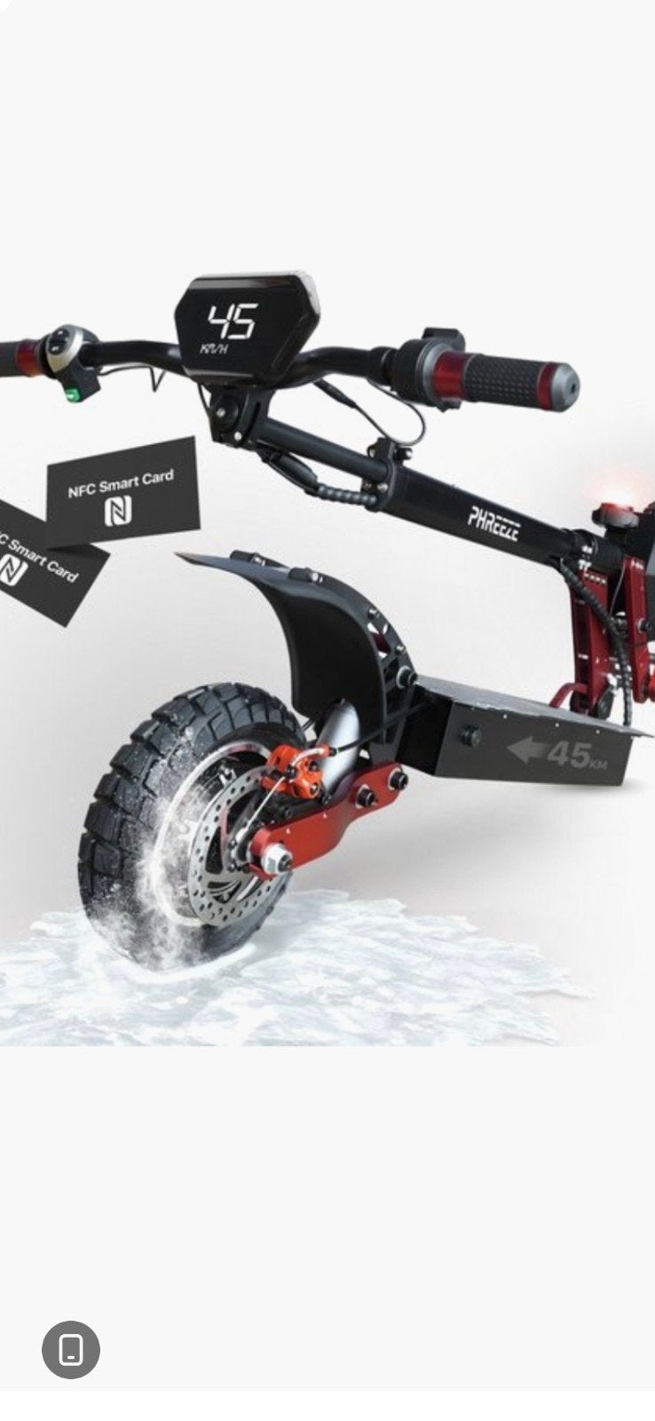 Krachtige Elektrische Step 500W - Offroad Banden, Ophalen