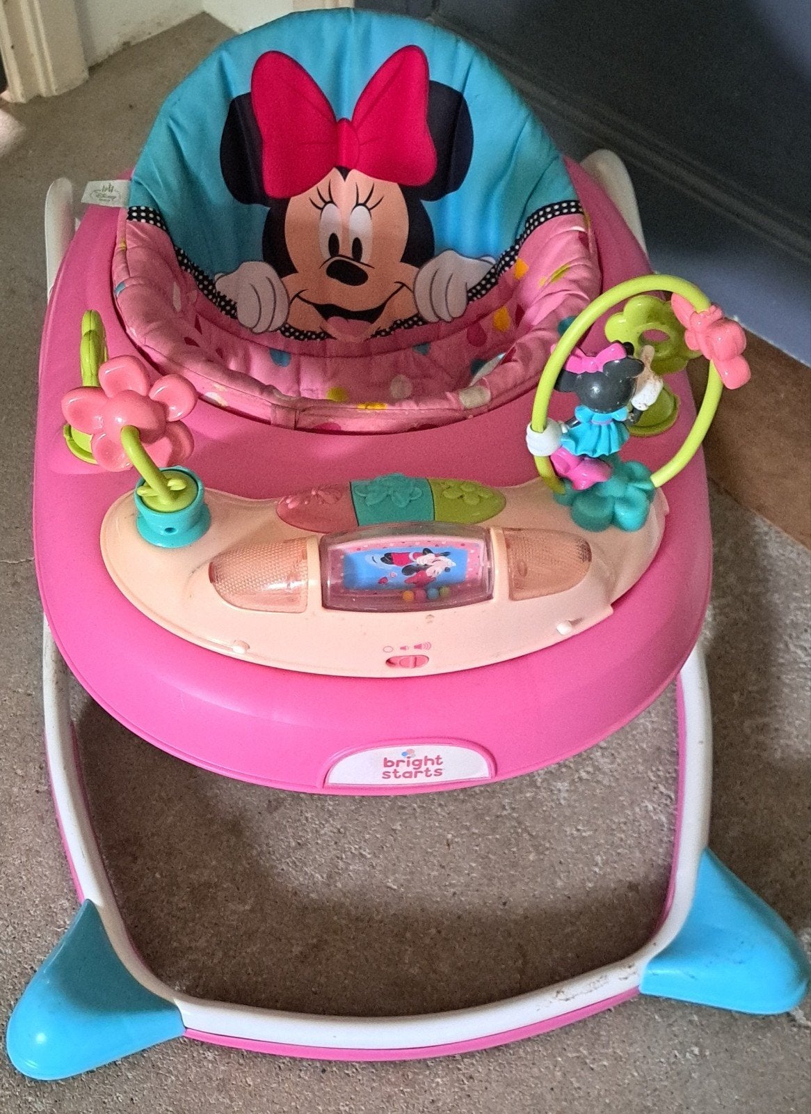 Minnie Mouse loopstoel van Bright Starts, Ophalen, Gebruikt