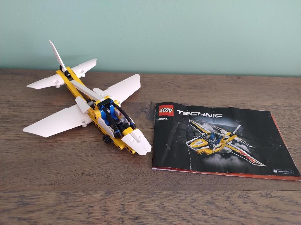 Lego Technic 42044 vliegtuig straaljager, Ophalen of Verzenden, Zo goed als nieuw, Complete set, Lego