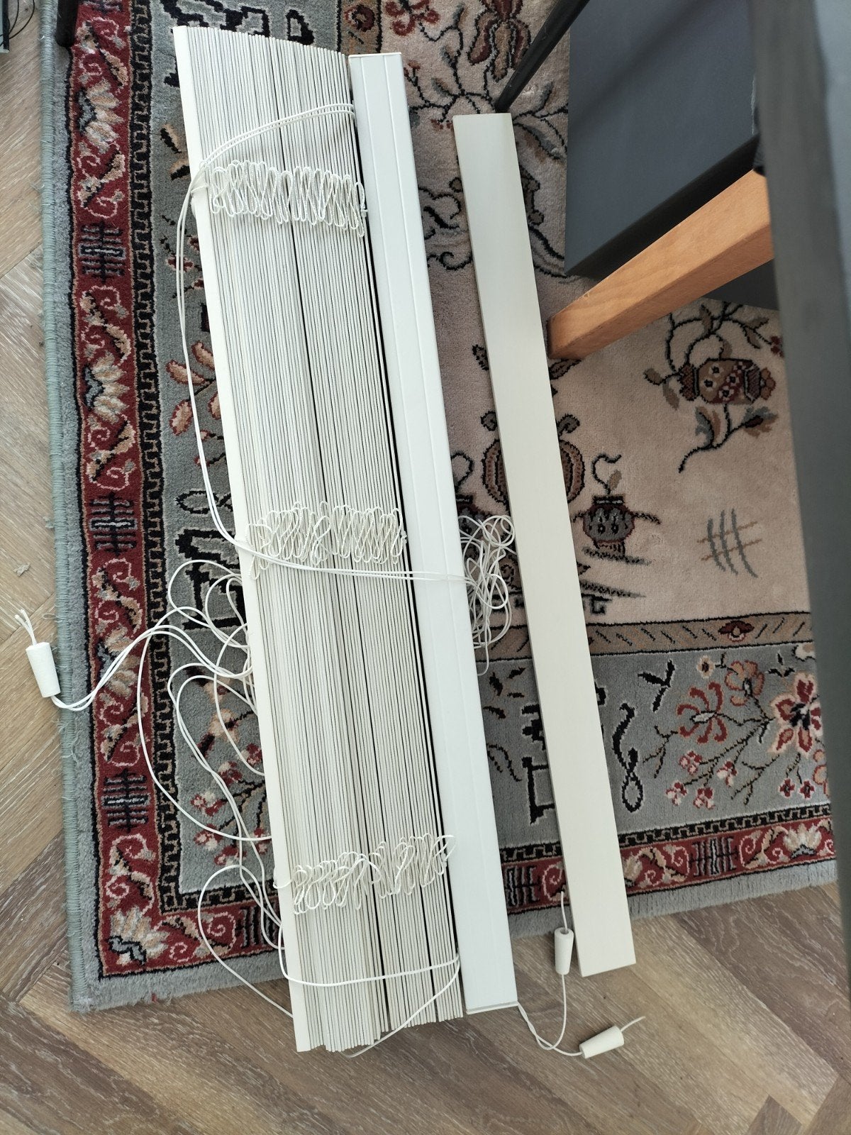 Luxe Bamboe Jaloezieën – 65mm – Parelwit (92.7 x 255cm), Huis en Inrichting, Ophalen, Gebruikt