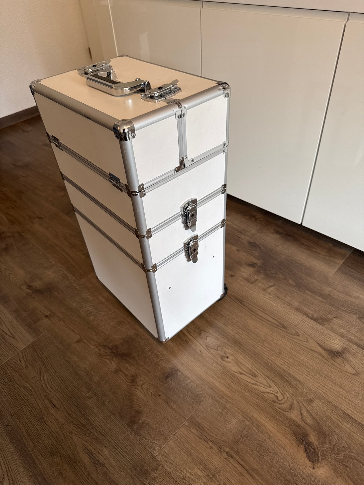 Kappers/make-up trolley, Ophalen of Verzenden, Gebruikt, Wit, Hardcase