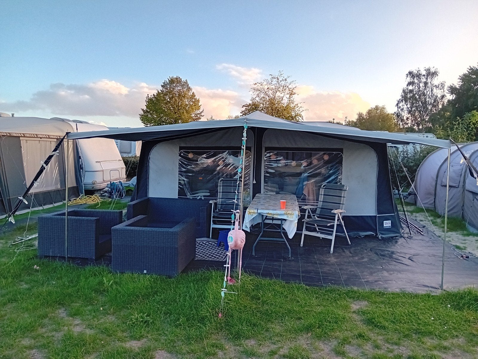 Luifel maat 12, 240cm diep, Caravans en Kamperen, Ophalen, Gebruikt