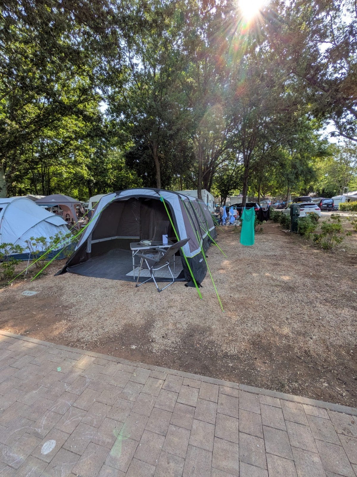Obelink Hudson 4 opblaasbare tent., Caravans en Kamperen, Ophalen, Zo goed als nieuw, Tot en met 4