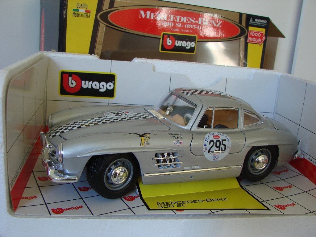 Bburago Mercedes 300 SL 1000 Miglia 1:18 nieuw, Ophalen of Verzenden, Nieuw, Auto, Bburago