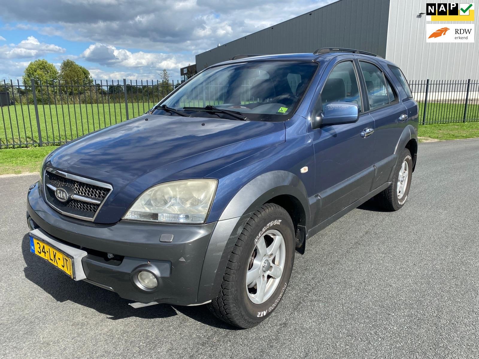Kia Sorento 3.5 V6 EX Luxe|Bj 2003|Automaat|Leer|4x4|Export!, Gebruikt, Blauw, 2800 kg, 120 €/maand