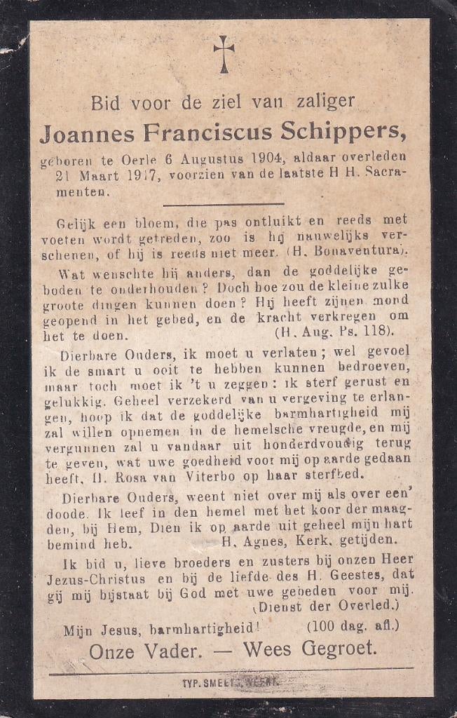 Schippers Henrica 1898 Tull en `t Waal 1949 IJselstein, Ophalen of Verzenden, Bidprentje