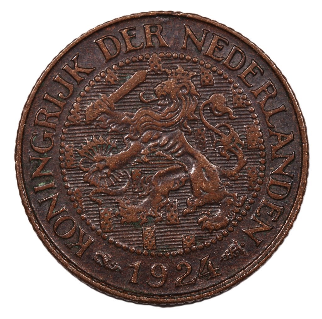 Cent 1924. Pr., Ophalen of Verzenden, Koningin Wilhelmina, 1 cent, Losse munt
