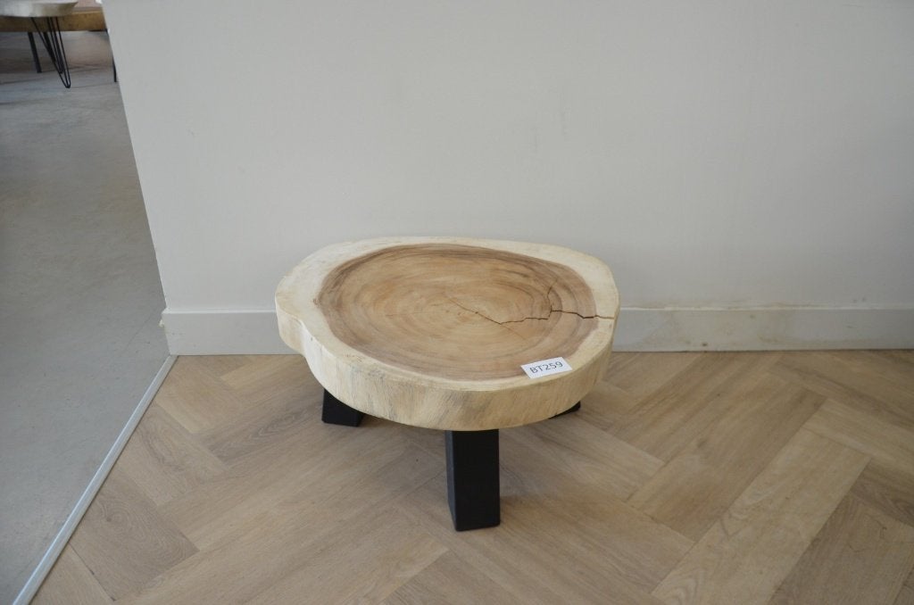Ronde suar salontafel 50-60 cm BT259, Overige houtsoorten, 50 tot 100 cm, Rond, Nieuw