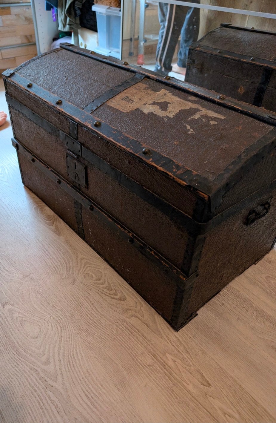 gebruikte mooie dekenkast antiek robuust 45x75x44, Huis en Inrichting, Ophalen, Minder dan 50 cm, Gebruikt, 50 tot 100 cm