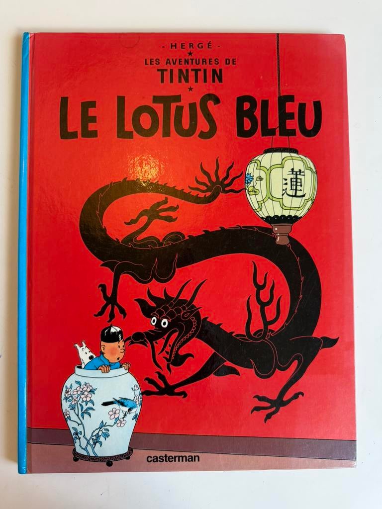 Tintin Le Lotus Bleu, Eén stripboek, Ophalen, Zo goed als nieuw