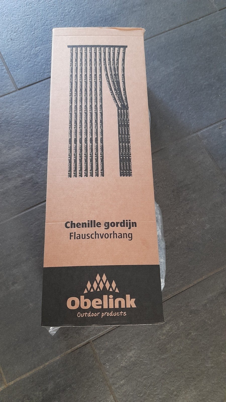 Obelink Chenille Gordijn - Grijs Vliegengordijn, Caravans en Kamperen, Ophalen of Verzenden, Nieuw