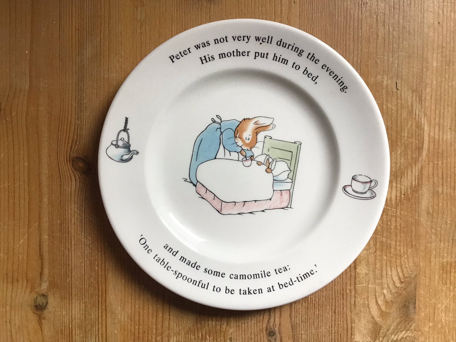 Peter Rabbit - Beatrix Potter. Bordje., Ophalen of Verzenden