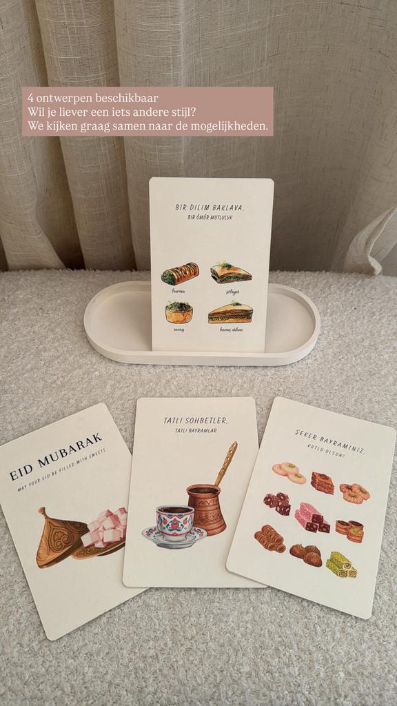 Unieke Ramadan / Eid Wenskaarten, Ophalen of Verzenden, Zo goed als nieuw, Overige thema's, Overige typen