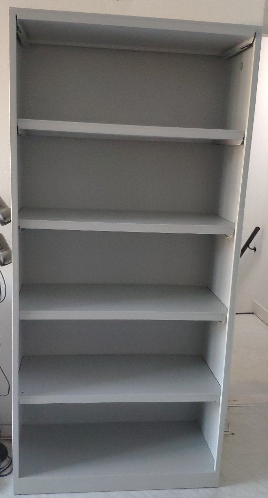 2x Tijdschriftenkast planken kleppen metaal kwaliteit kast, Ophalen, Gebruikt