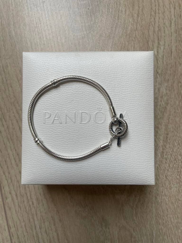 Pandora armband maat 18 met factuur, Ophalen of Verzenden, Zo goed als nieuw, Zilver