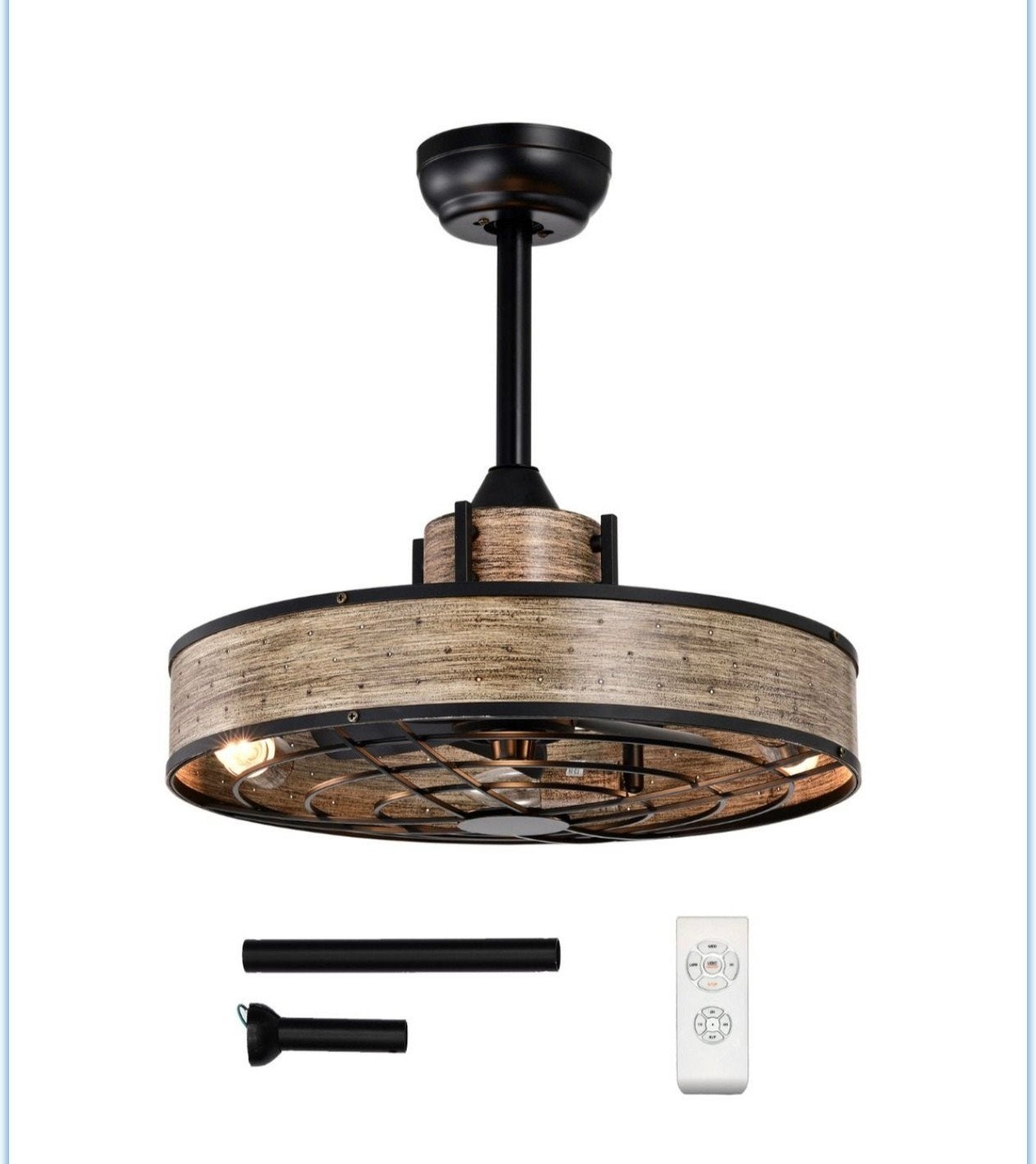 Plafondventilator warmte en koud functie en verlichting, Ophalen of Verzenden, Nieuw, Plafondventilator