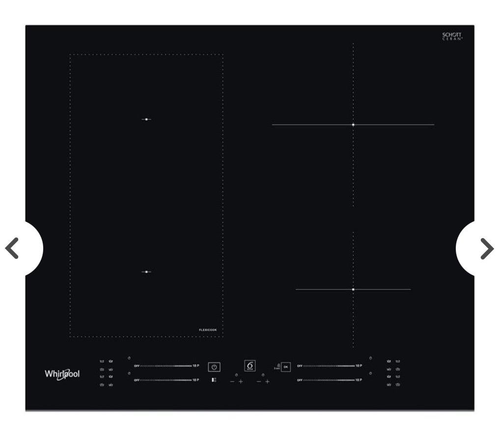 Whirlpool inductie kookplaat, Witgoed en Apparatuur, Ophalen, 4 kookzones, Zo goed als nieuw, Inbouw
