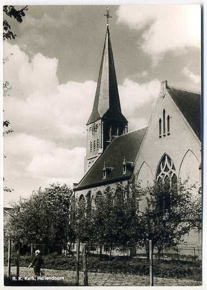 Hellendoorn - RK Kerk, Ophalen of Verzenden, 1960 tot 1980, Ongelopen, Overijssel