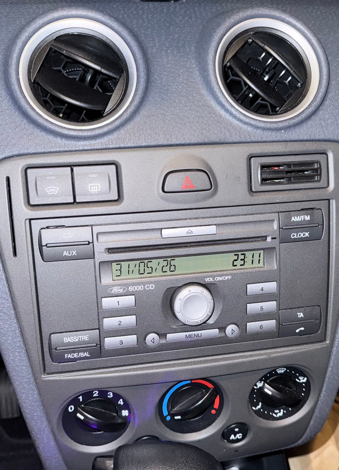 Ford Fusion Original radiospeler 6000 CD Autoradio met frame, Ophalen of Verzenden, Gebruikt