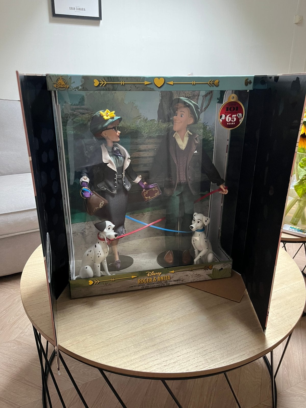 Disney D23 101 Dalmatiërs Roger / Anita 65th anniversary pop, Ophalen of Verzenden, Overige figuren, Nieuw, Beeldje of Figuurtje