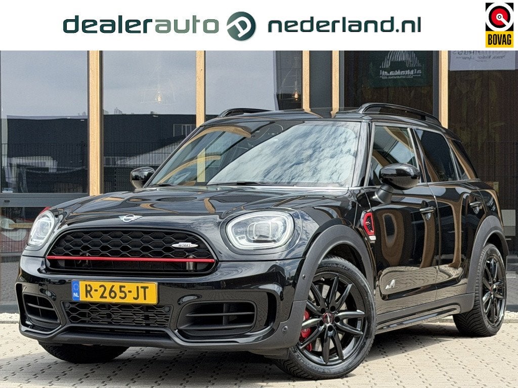 MINI Countryman 2.0 JCW ALL4 306pk | Panorama dak | harman&k, Auto's, Mini, Gebruikt, Euro 6, Zwart, Leder