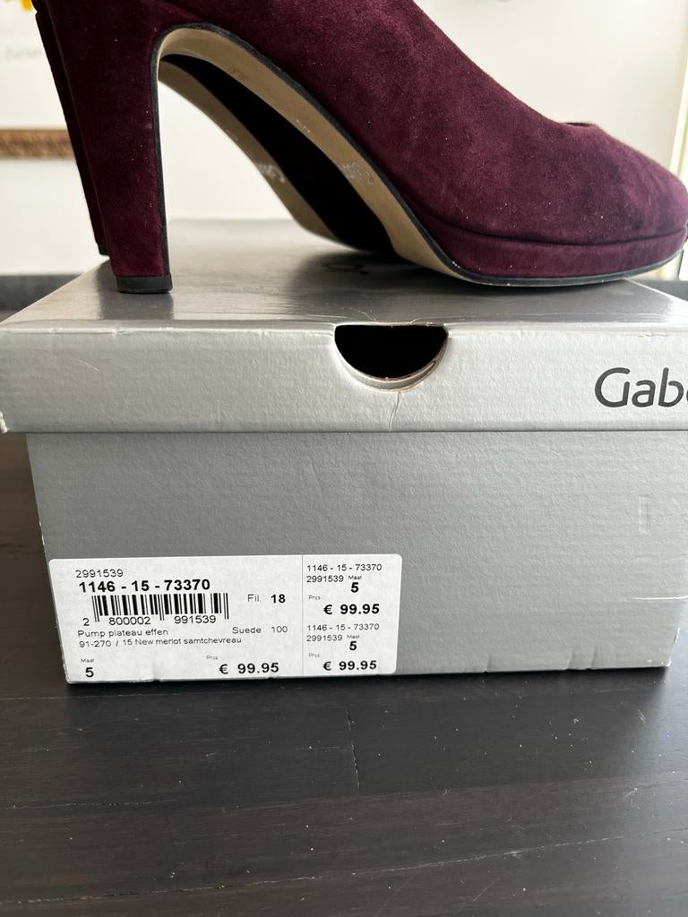 Gabor Pumps - Nieuwstaat - Maat 5 (38), Pumps, Ophalen of Verzenden, Zo goed als nieuw, Rood