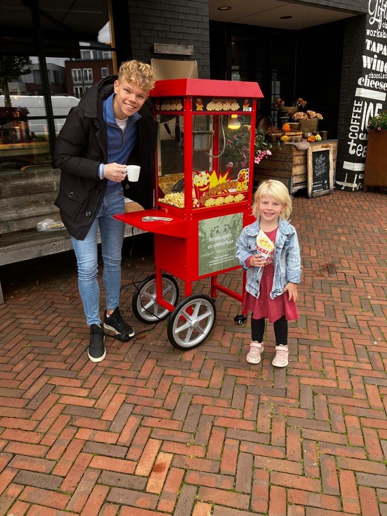 Popcornmachines: Bosma sport- en spelverhuur, Ophalen