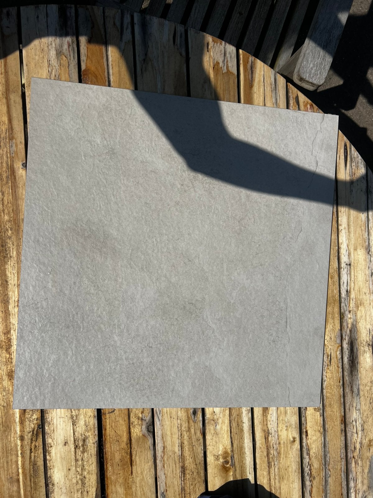 Vloertegel slate G ivoor/lichtgrijs 60x60cm, 3.5 m2, Ophalen, 60 cm of meer, Nieuw, Minder dan 5 m²