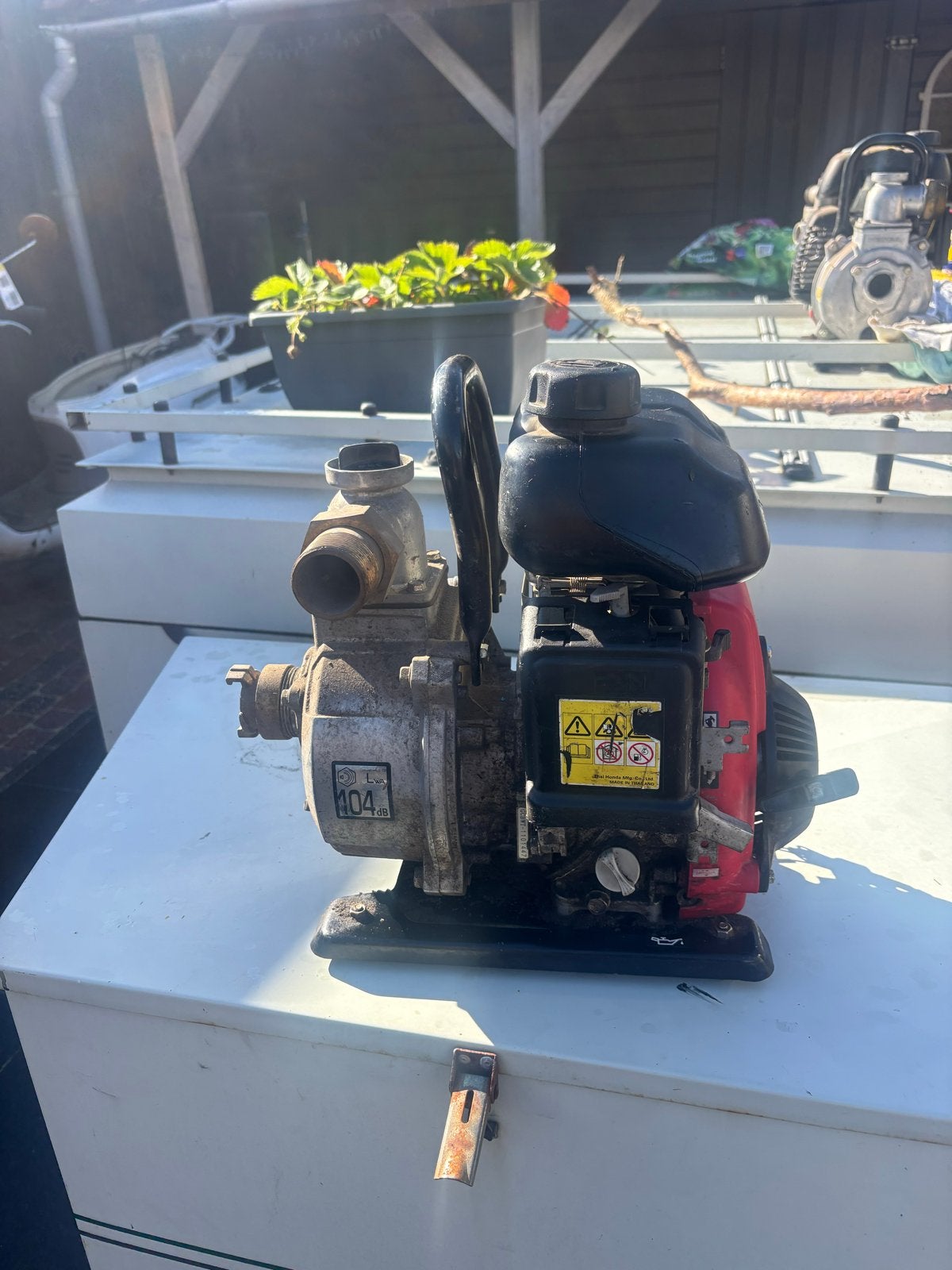 Honda WX15T Waterpomp - 4-takt motor, 10kg, Tuin en Terras, Ophalen, Gebruikt, Elektrisch, Overige typen