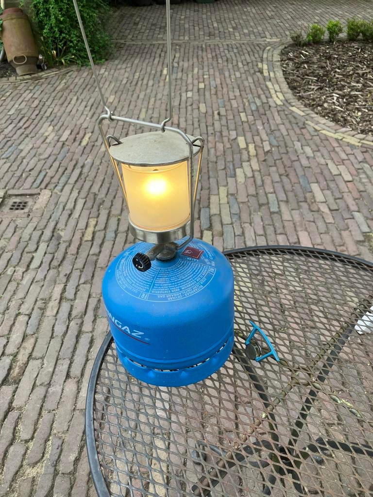Campingaz gaslamp met gasfles - Ideaal voor camping/tuin, Caravans en Kamperen, Ophalen, Gebruikt