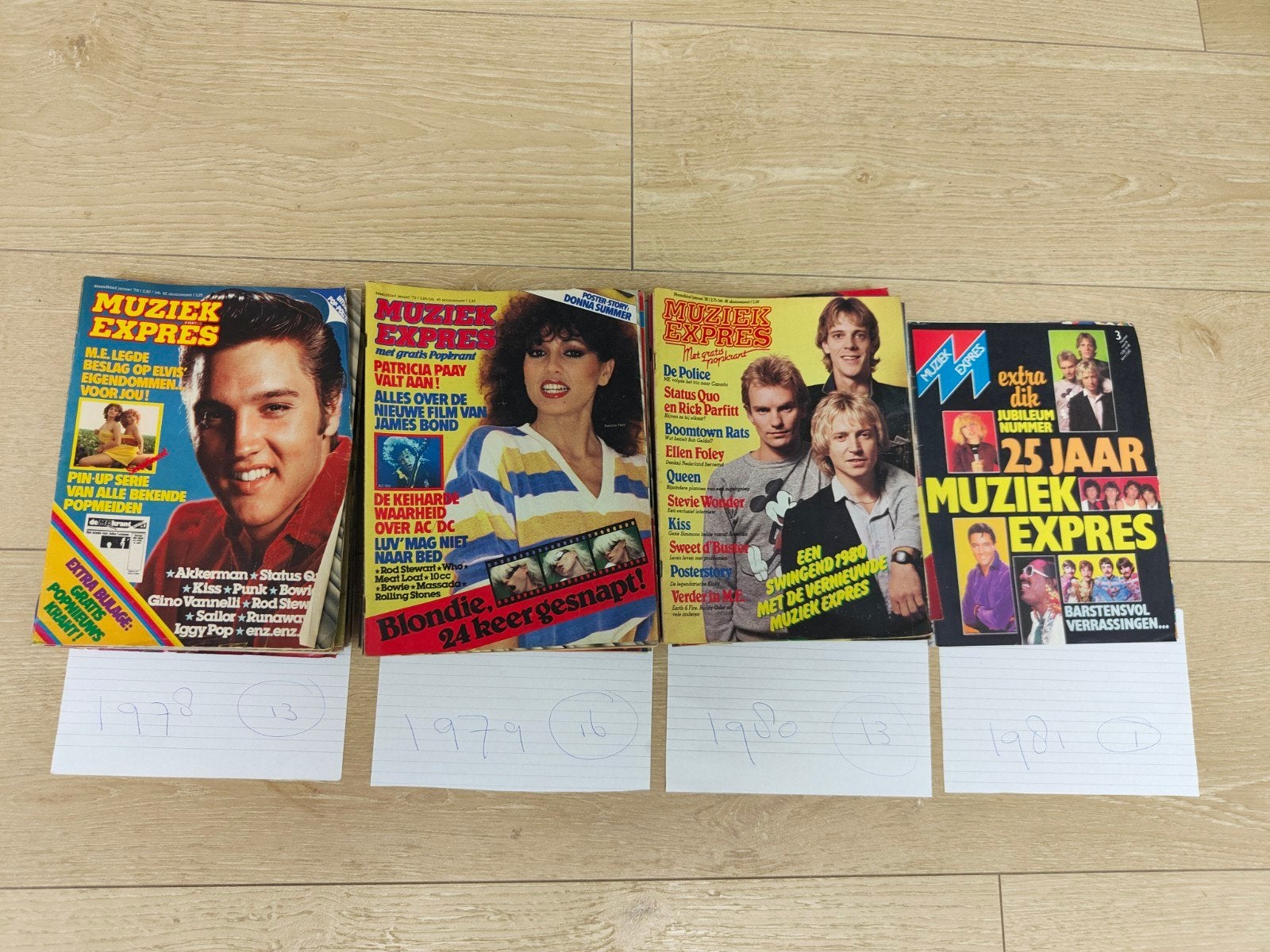 43 x Muziek Expres 1978 - 1981, Verzamelen, Ophalen of Verzenden, 1960 tot 1980, Nederland, Tijdschrift