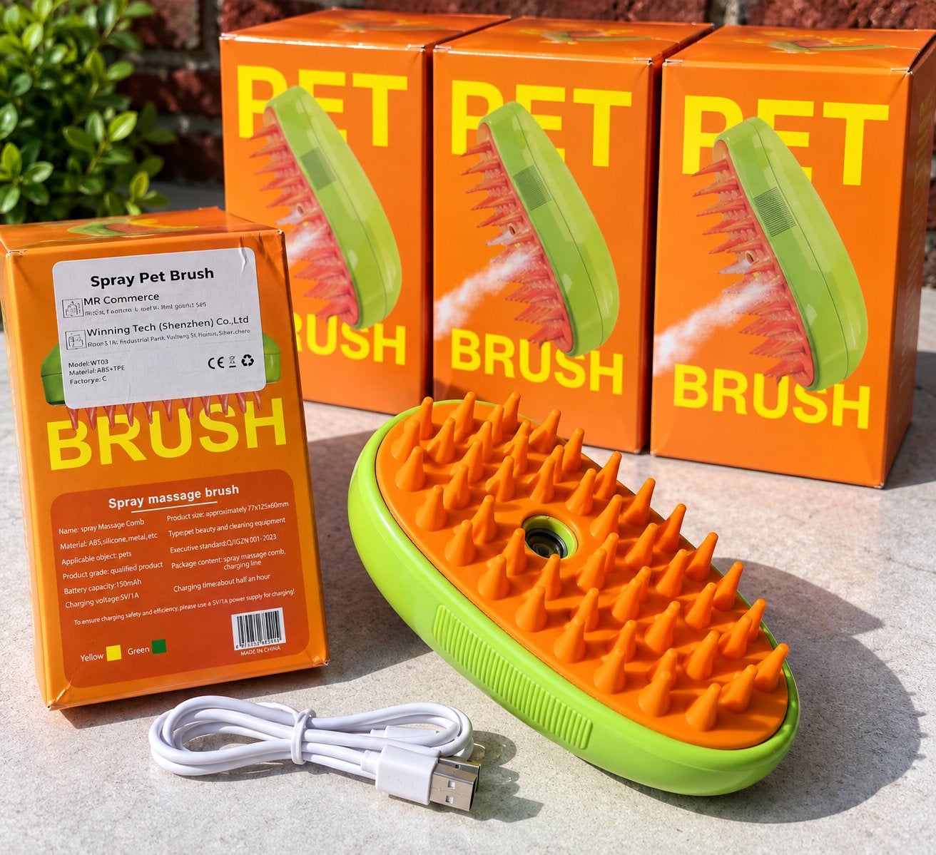 PARTIJ Spray Pet Brush – massageborstel hond/kat – NIEUW, Ophalen of Verzenden, Nieuw