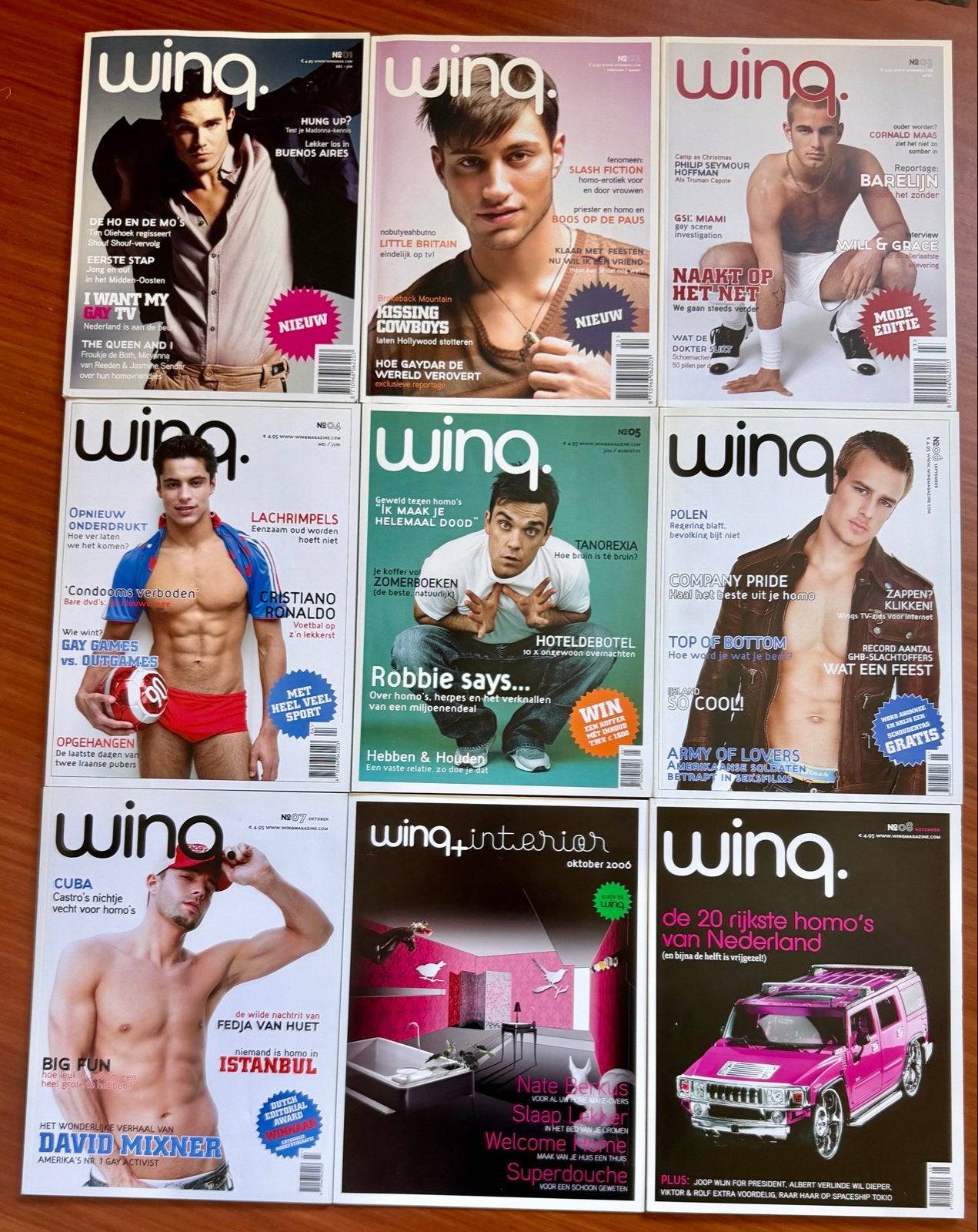 Winq gay magazines (58 edities; compleet tot 2012), Ophalen of Verzenden, Zo goed als nieuw, Overige typen