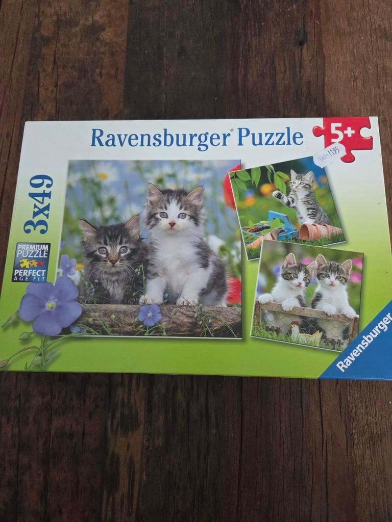 Ravensburger puzzel poezen, Ophalen of Verzenden, 10 tot 50 stukjes, Nieuw