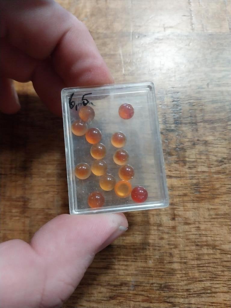 Mini lot carneool cabochons, Ophalen of Verzenden